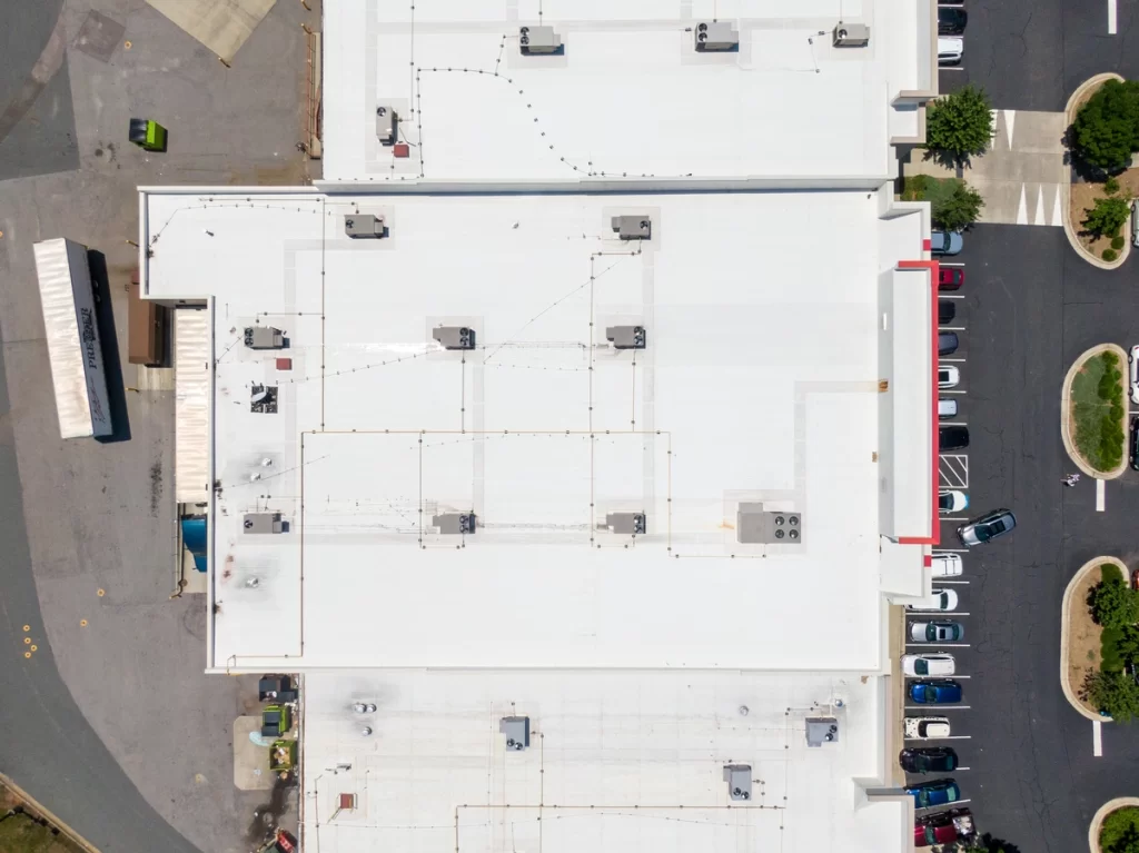 birds eye view TPO roof