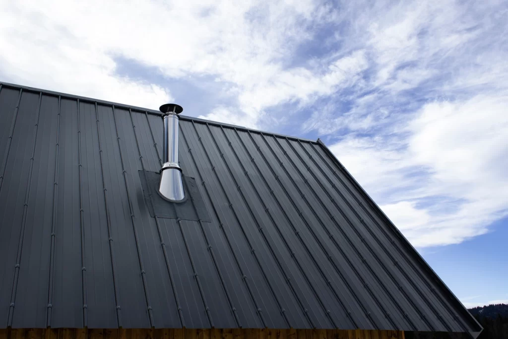 house metal roof and ventilation