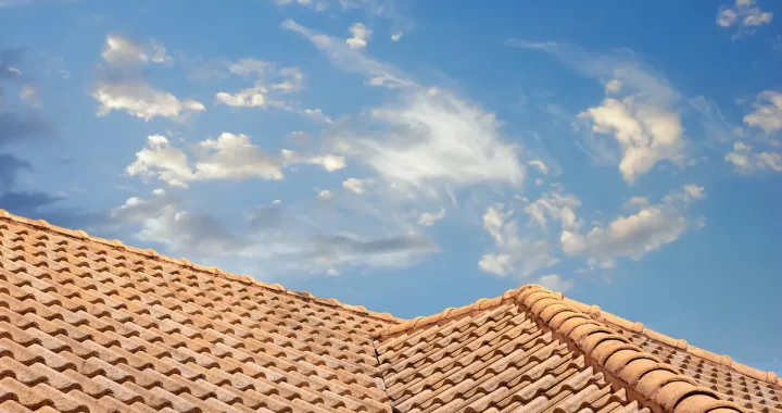 cloudy skies and tiles