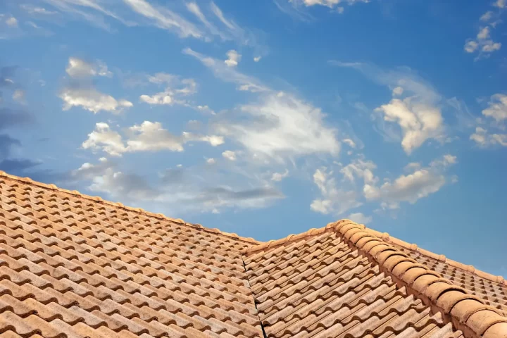 cloudy skies and tiles