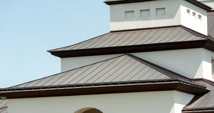 fancy house metal roof