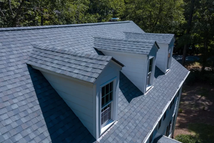 a house with dimensional shingles
