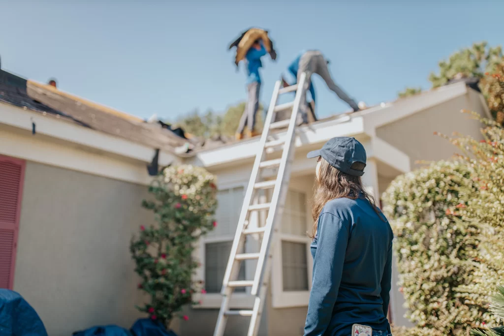 looking at roof repairs