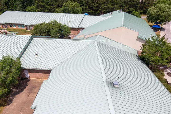 metal commercial roof school