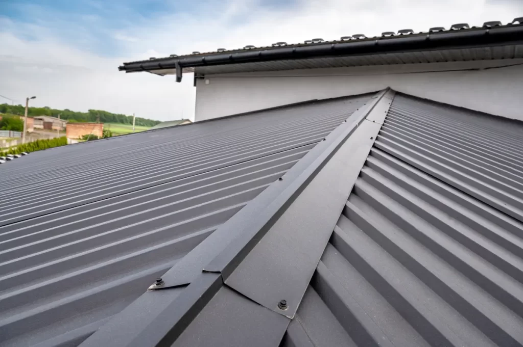 metal roof ridge