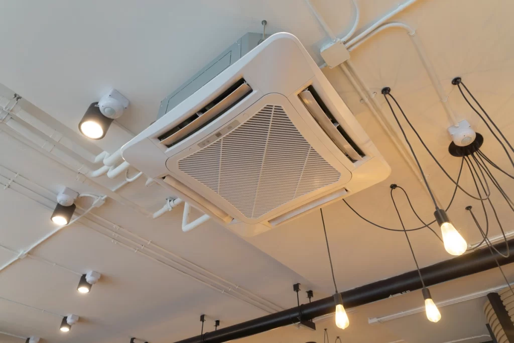 office ceiling white modern mounted ventilation system