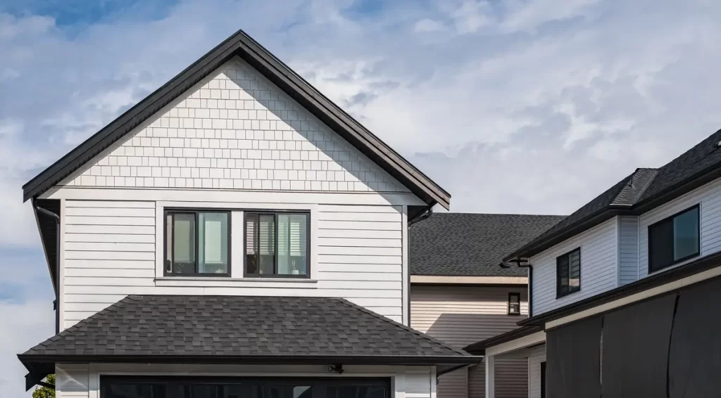 roof with architectural shingles