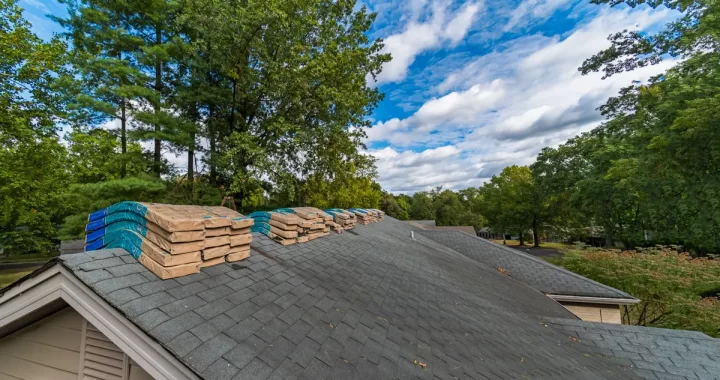 shingle bags on roof