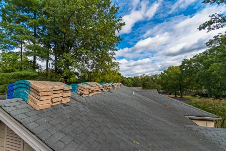 shingle bags on roof